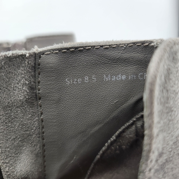 Dolce Vita Suede Ankle Bootie Heels Size 8.5M Shoes Grey - Picture 2 of 15